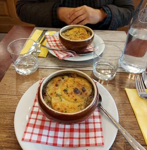 The onion soup at Le Potager du Marais - Saint Paul in Paris