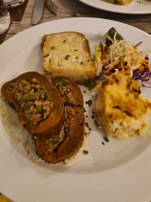 Seitan aux poivres verts et au cognac at Le Potager du Marais - Saint Paul in Paris