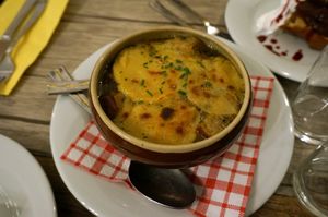 Onion soup at Le Potager du Marais - Saint Paul in Paris
