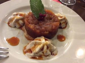 Delicious apple dessert  at Le Potager du Marais - Saint Paul in Paris