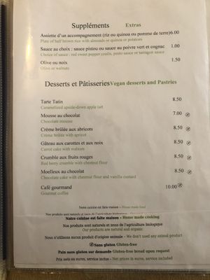 Les desserts   at Le Potager du Marais - Saint Paul in Paris