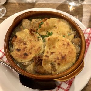 Soupe à l'oignon  at Le Potager du Marais - Saint Paul in Paris