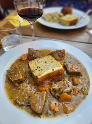 Vegan bourguignon at Le Potager du Marais - Saint Paul in Paris
