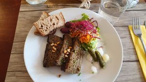 Starter (Mushroom Pate) at Le Potager du Marais - Saint Paul in Paris