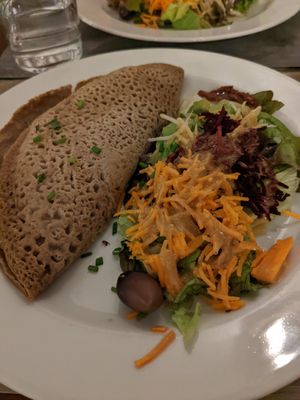 Crepe (not so good) at Le Potager du Marais - Saint Paul in Paris