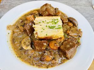 Bourguignon de seitan  at Le Potager du Marais - Saint Paul in Paris
