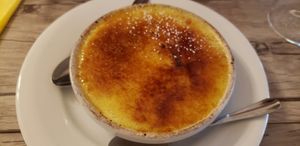 Creme brûlée aux abricots at Le Potager du Marais - Saint Paul in Paris