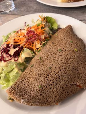 Buckwheat pancake (it was ok but not the best!)  at Le Potager du Marais - Saint Paul in Paris