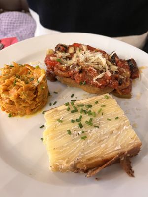 Seitan special with ratatouille and gratin   at Le Potager du Marais - Saint Paul in Paris