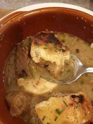 French onion soup at Le Potager du Marais - Saint Paul in Paris