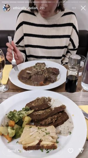 Beef dish  at Le Potager du Marais - Saint Paul in Paris