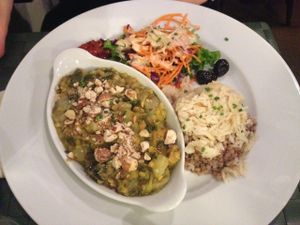 Cassoulet de la mer gratiné aux noisettes at Le Potager du Marais - Saint Paul in Paris