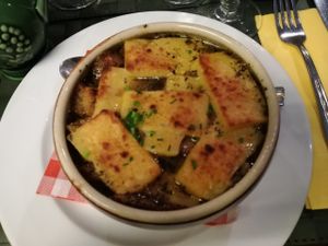 onion soup at Le Potager du Marais - Saint Paul in Paris