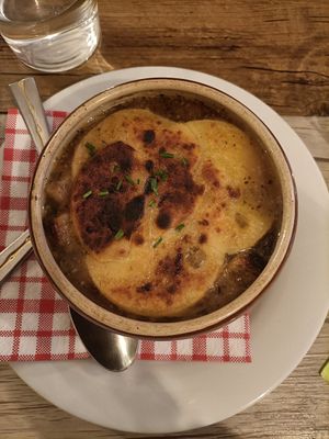 Onion soup at Le Potager du Marais - Saint Paul in Paris