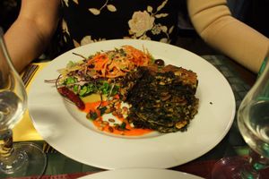 Spinach-Walnut Lasagna. at Le Potager du Marais - Saint Paul in Paris