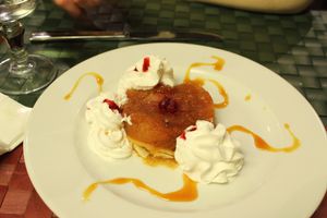 Caramelised Upside-Down Apple Tart. at Le Potager du Marais - Saint Paul in Paris