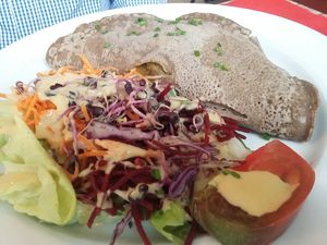 Crepe with who knows what (it's been a while since my latest visit) at Le Potager du Marais - Saint Paul in Paris