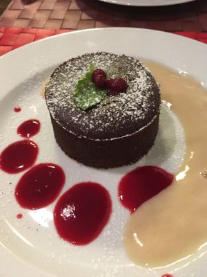 chocolate cake at Le Potager du Marais - Saint Paul in Paris