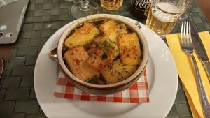 great french onion soup at Le Potager du Marais - Saint Paul in Paris