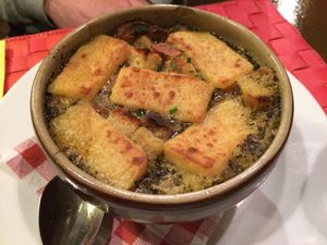Onion soup at Le Potager du Marais - Saint Paul in Paris