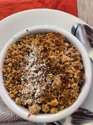 Berry crumblee  at Le Potager du Marais - Saint Paul in Paris