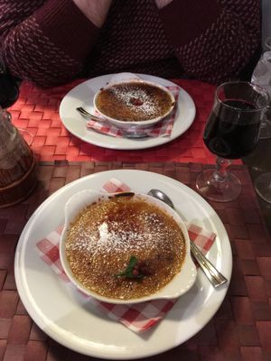 Vegan creme brûlée  at Le Potager du Marais - Saint Paul in Paris
