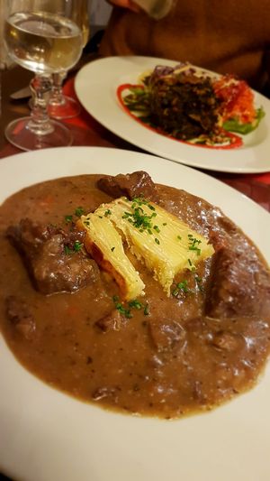 Boeuf bourguignon (seitan) at Le Potager du Marais - Saint Paul in Paris