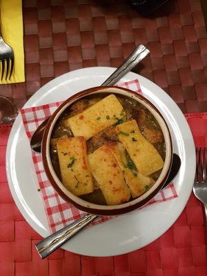 French onion soup at Le Potager du Marais - Saint Paul in Paris