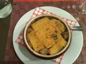 Onion soup at Le Potager du Marais - Saint Paul in Paris