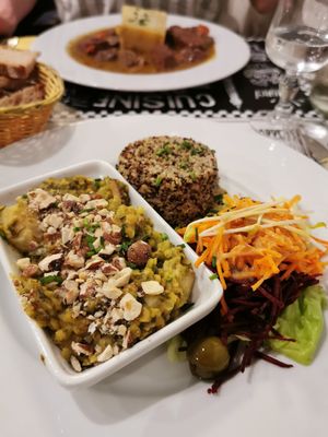Lentil bake with quinoa at Le Potager du Marais - Saint Paul in Paris