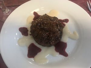 Rustic and nutty carrot cake. Yummy! at Le Potager du Marais - Saint Paul in Paris