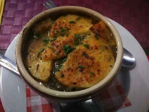 Onion soup at Le Potager du Marais - Saint Paul in Paris