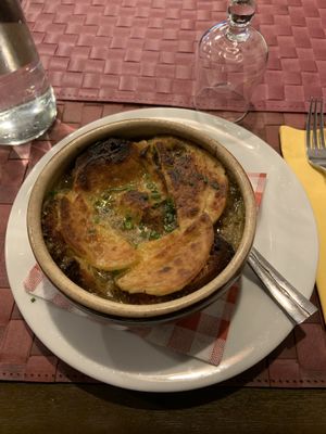 French onion soup at Le Potager du Marais - Saint Paul in Paris
