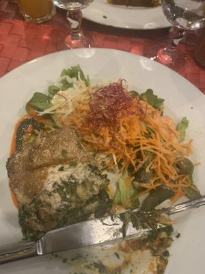 Spinach lasagne  at Le Potager du Marais - Saint Paul in Paris