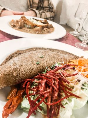 Buckwheat pancake  at Le Potager du Marais - Saint Paul in Paris