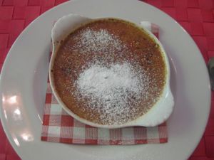 Delicious gingery creme brulee at Le Potager du Marais - Saint Paul in Paris