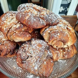 Cinnamon buns. at Kahvila Helgas in Loviisa