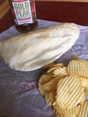 Vegan falafel pita at Pita Pit in Hudson