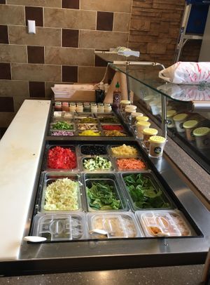 15+ veggie toppings to choose from at Pita Pit in Hudson