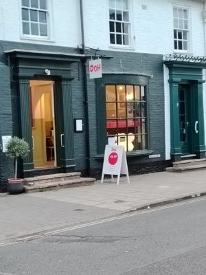 Doh shop front at Doh Pizzeria in Southwold