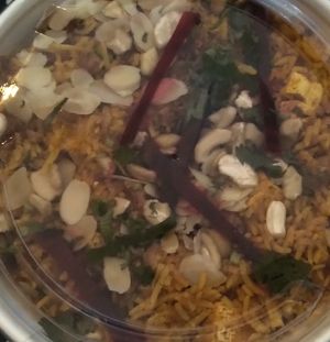 Tofu Biriani at Raj Mahal - Hamm - Takeaway & Delivery Only in Hamburg