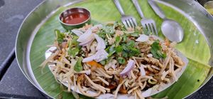 Mushroom noodle dish at Sri Acharya Bhavan - Veg Restaurant in Madurai