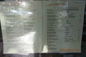 menu at Cafe Con Leche in Newtown