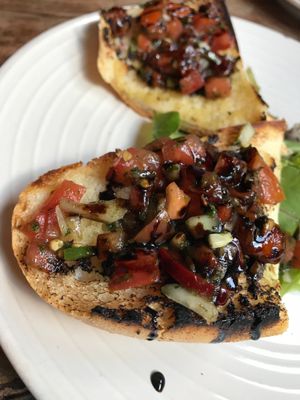 Vegan Bruschetta  at Cafe Con Leche in Newtown