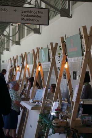 As bancas  at Porto Vegan Market in Porto