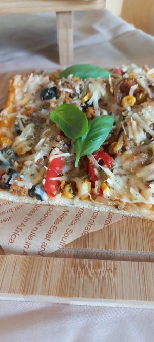 Pizza at Porto Vegan Market in Porto