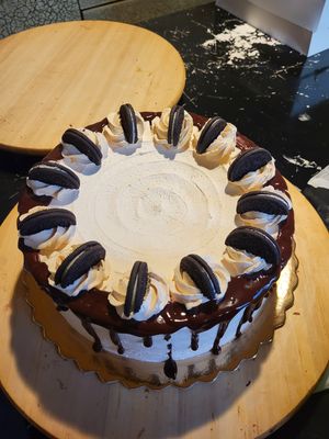 Chocolate cake with "brigadeiro" at Porto Vegan Market in Porto