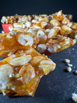 Pé de moleque at Porto Vegan Market in Porto