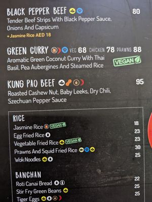 Menu at DXB - The Noodle House - T1  in Dubai