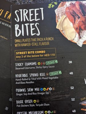 Menu at DXB - The Noodle House - T1  in Dubai